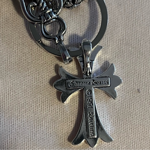 Chrome Hearts Silver Chain For Belt Loops Chain Wallet Gothic Cross & Dagger - Picture 4 of 7